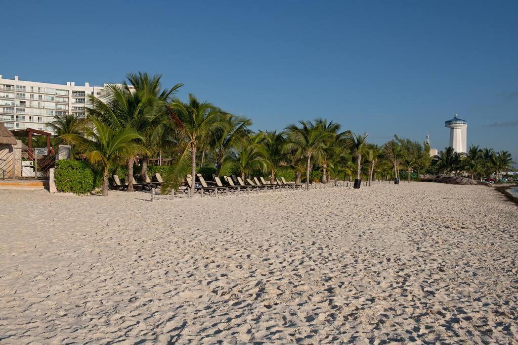 Amara, Depa Con Vista Al Mar Lägenhet Cancún Exteriör bild