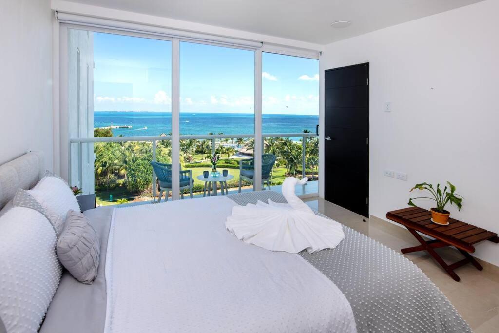 Amara, Depa Con Vista Al Mar Lägenhet Cancún Exteriör bild