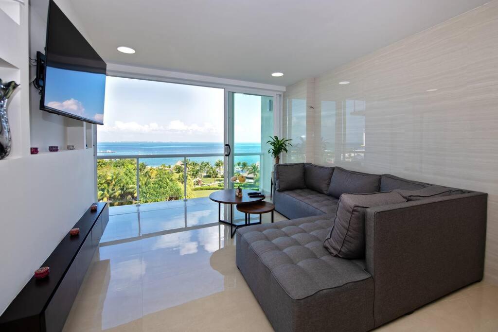 Amara, Depa Con Vista Al Mar Lägenhet Cancún Exteriör bild